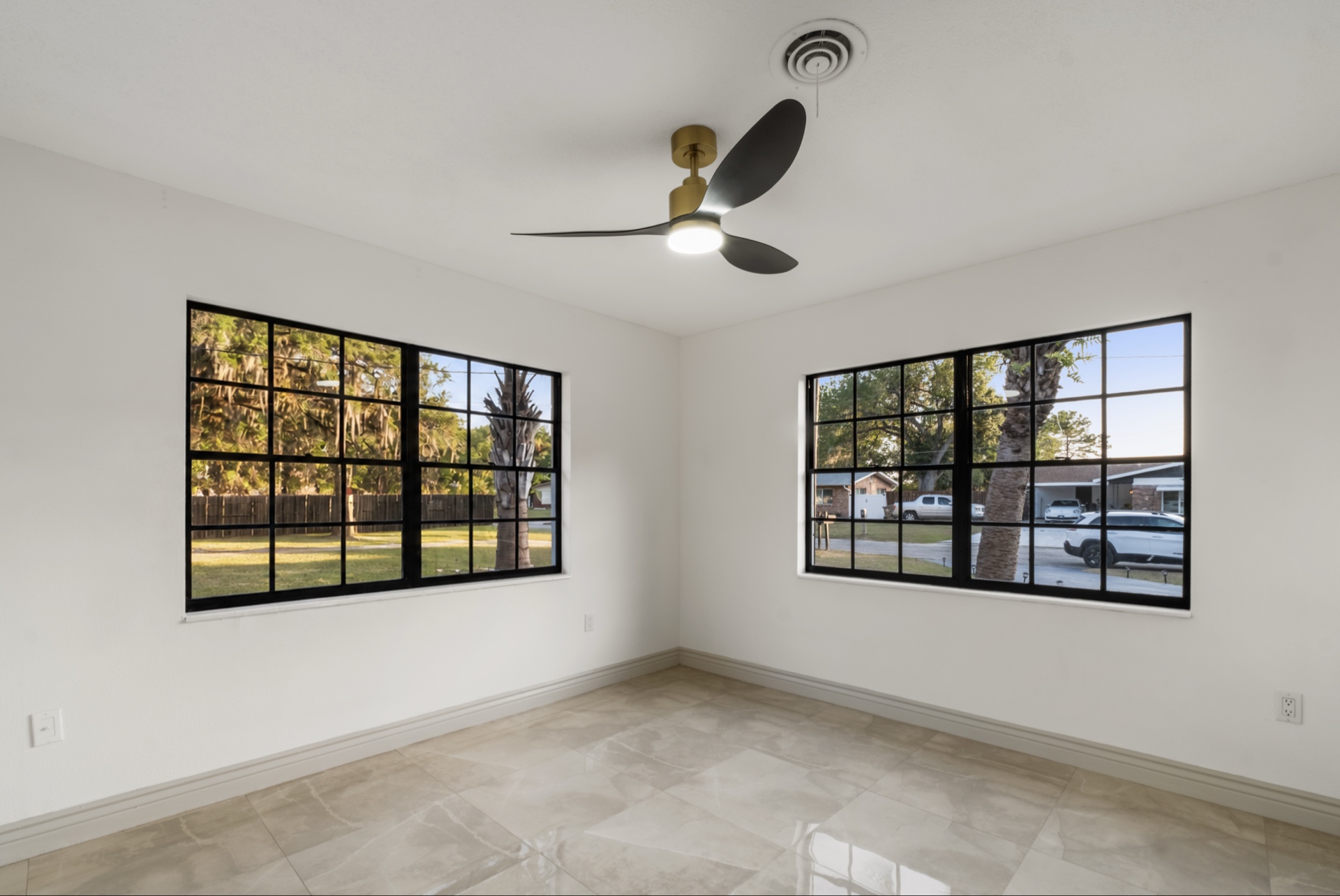 Corner Bedroom — Abundant Natural Light