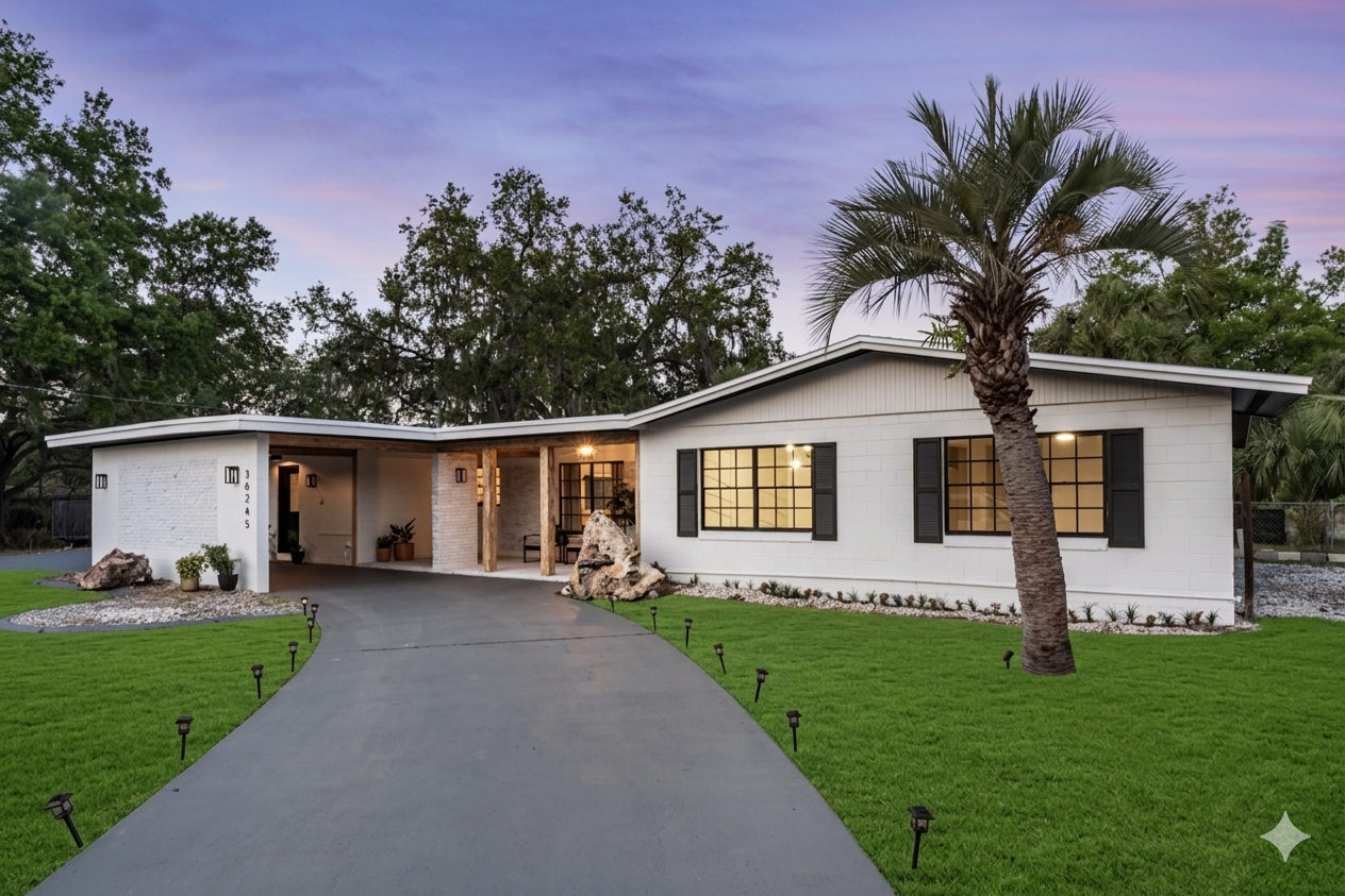 Curb Appeal — Palm Tree & Landscaping