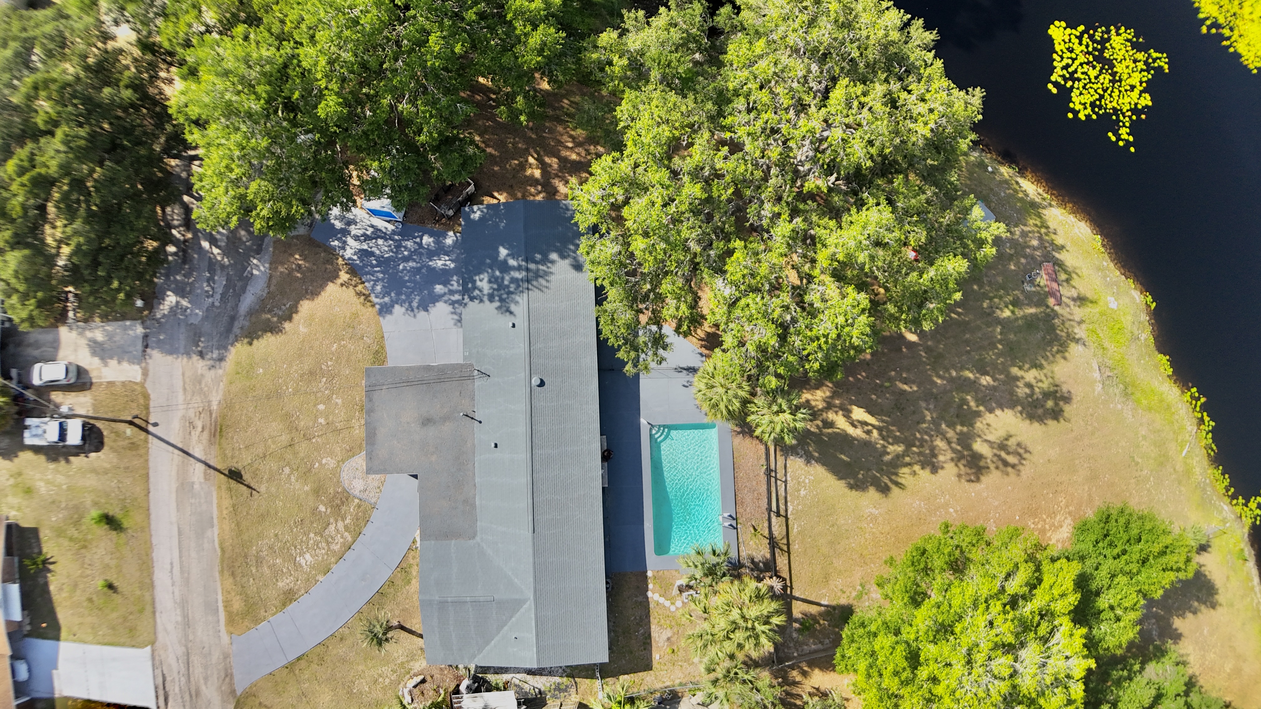 Panoramic Backyard — Pool & Water View